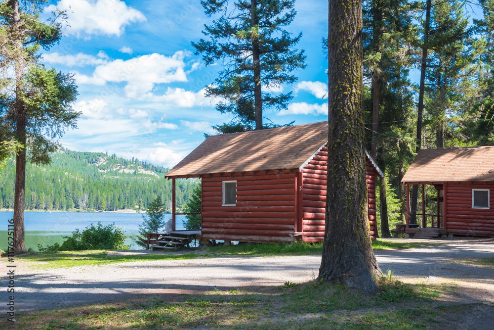 cabin near lake